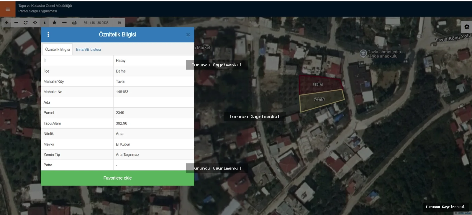 TAVLA MAHALLESİNDE OKUL YANINDA SATILIK 755 M2 LÜKS PARSEL fotoğraf 5