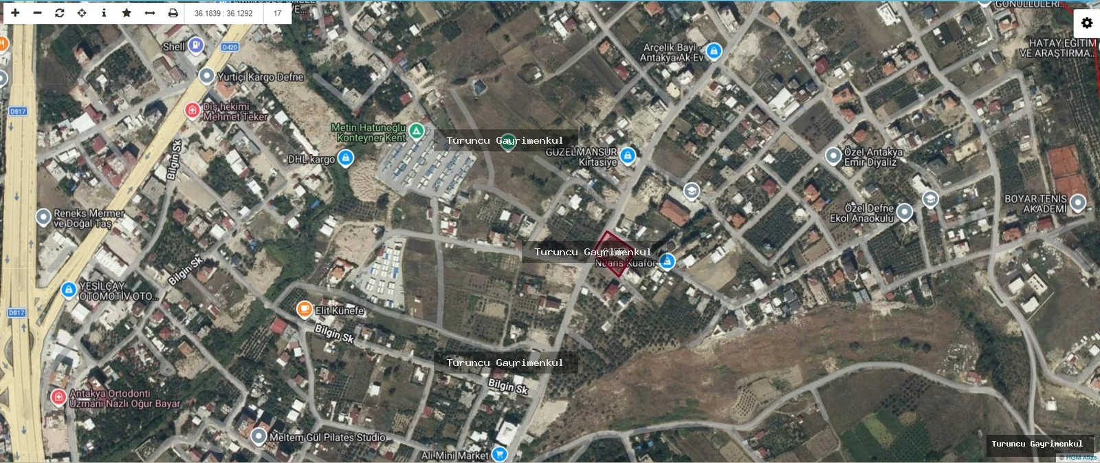 SUBAŞI MAHALLESİNDE SATILIK ARSA 1509 M2