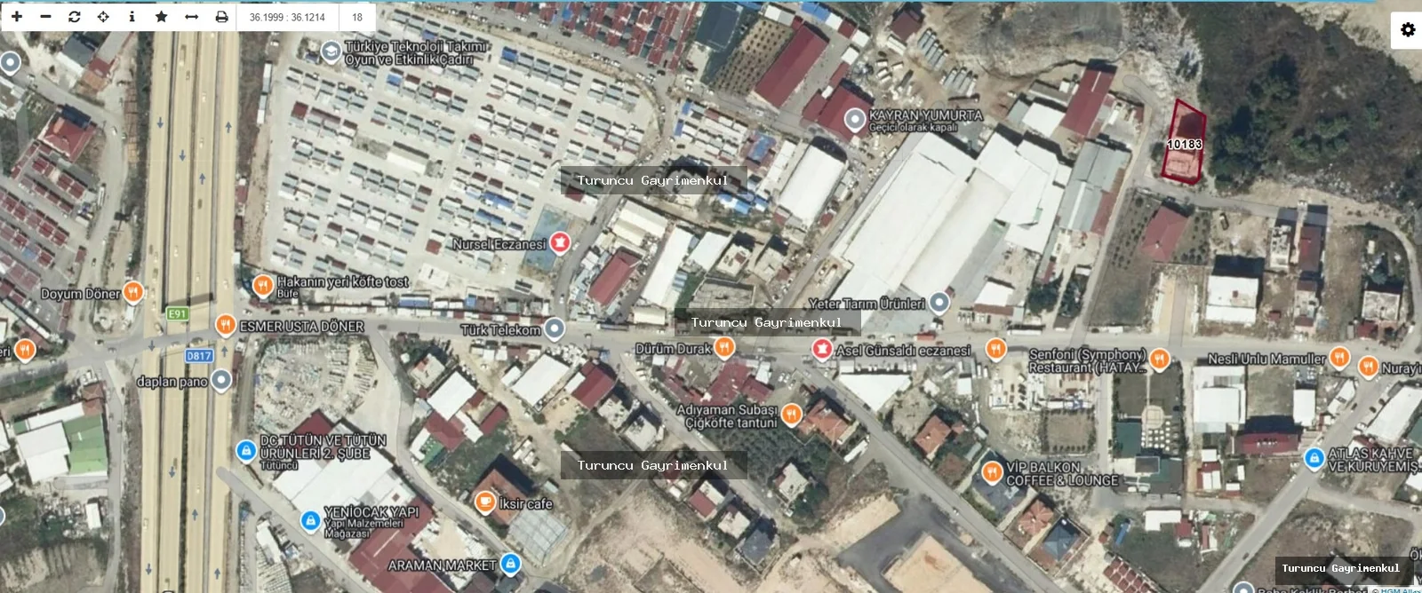 DEFNE ÇEKMECE MAHALLESİNDE SATLIK 629 M2 ARSA fotoğraf 4